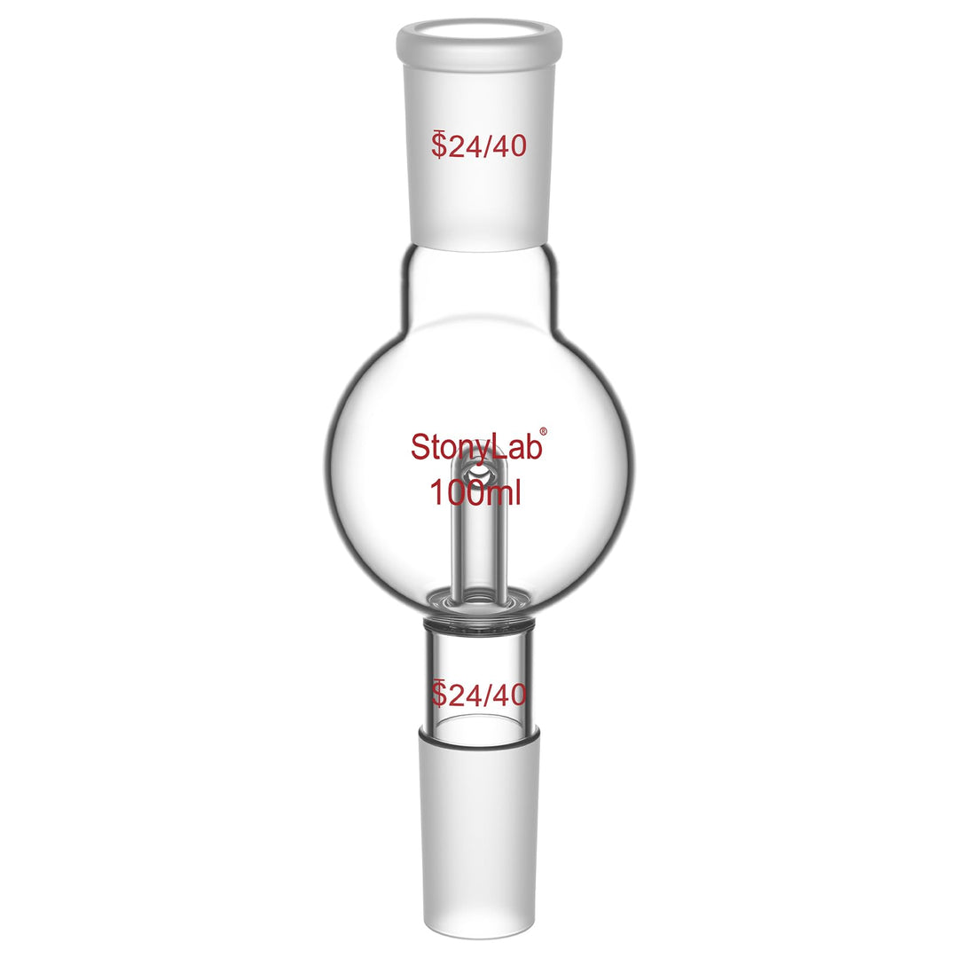 stonylab Rotationsverdampfer Bump Trap 24/40 äusseres oberes Gelenk, 24/40 Standard Konus inneres un