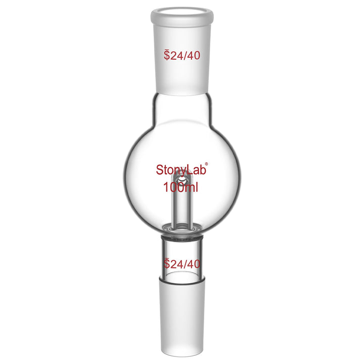 stonylab Rotationsverdampfer Bump Trap 24/40 äusseres oberes Gelenk, 24/40 Standard Konus inneres un