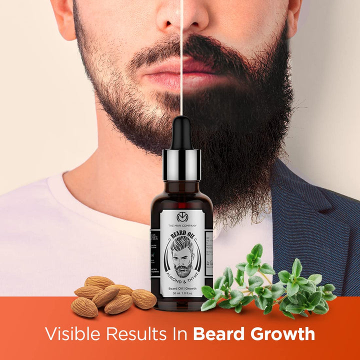 THE MAN COMPANY Bartöl für Herren, Bio Vegan (30 ml) – Bartpflege für Weichen Bart – Mit Natürlichem