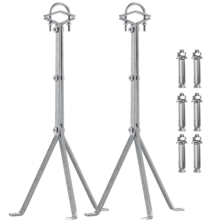 Windproof Stand Off Wall Mast Mount Bracket Satellite Dish Antenna Pole Mounts, Hot Dip Galvanised W