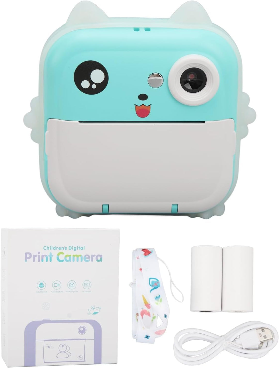 XUMIUZIY Sofortdruckkamera für Kinder, 1080p HD -Instant -Druck -Digitalkamera, Digitalkamera für Th