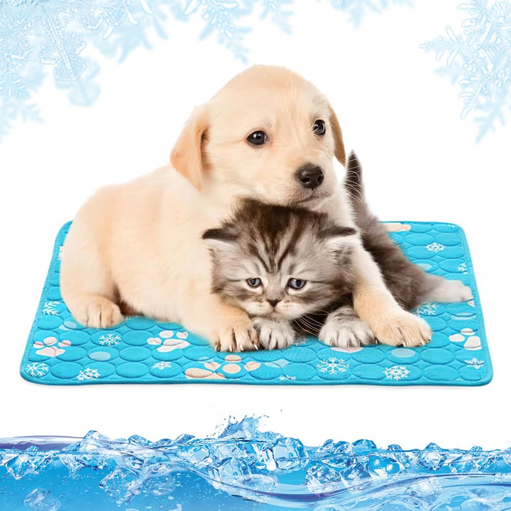 Yuragim Kühlmatte für Hunde, Selbstkühlend Hundematte 100 * 70cm Kühldecke für Hunde und Katzen für