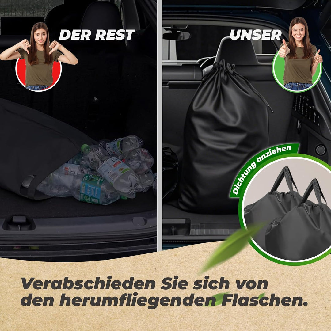 MIDINGCHAI 160L Pfandflaschen Sammelbehälter 2 Fächer, Flaschen Organizer für Leergut, Recycling Beh
