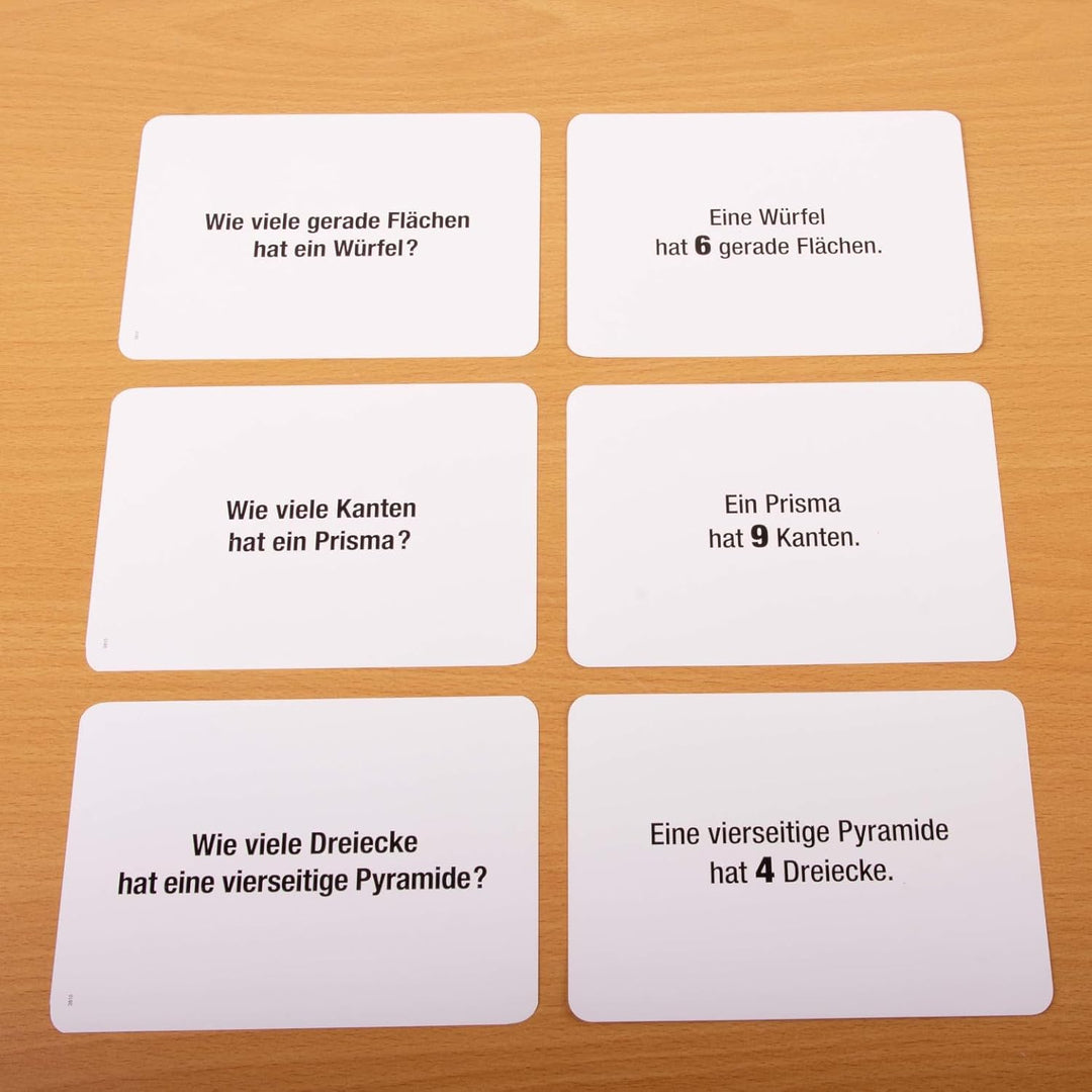 Arbeitskartei zu den Geometrischen Körpern und Formen, Montessori Freiarbeit, 100 Aufgabenkarten in