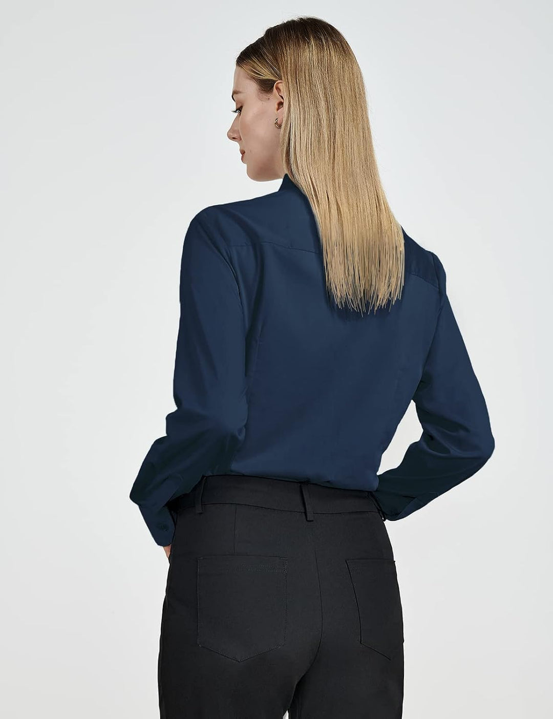 Tapata Damen-Bodysuit-Bluse mit Knöpfen, einteilig, langärmlig, solides Büroarbeitshemd, lässige Obe