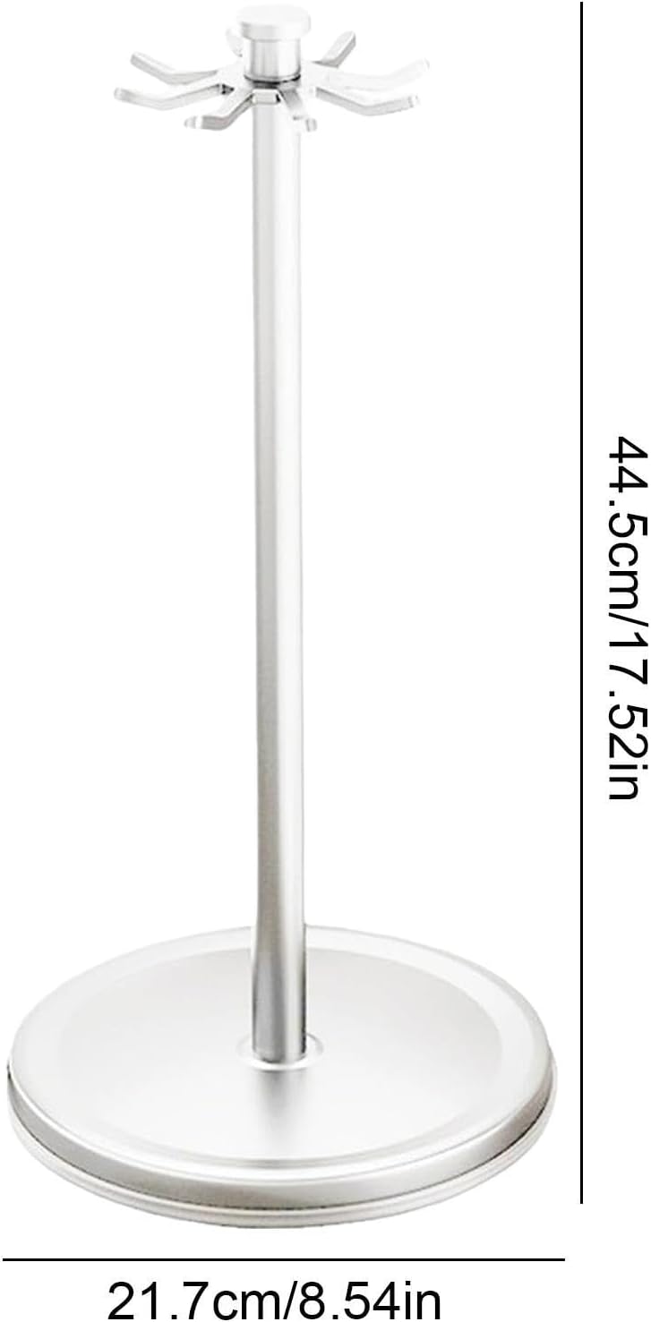 Rotating Utensil Holder, 8 Hook Organizer, 360 Degree Counter Rack with Compact Build, Kitchen Tool