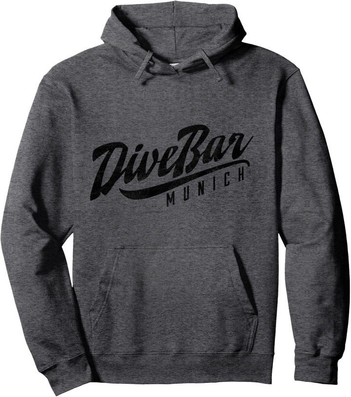 DiveBar Munich Retro Schwarz Pullover Hoodie