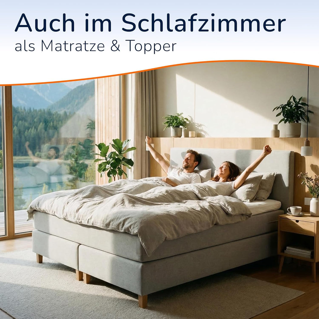 MSS e.K. Schaumstoffplatte Polster Auflage Topper - 200 x 90 x 4 cm - RG27/45 4 cm 90 x 200 cm, 4 cm