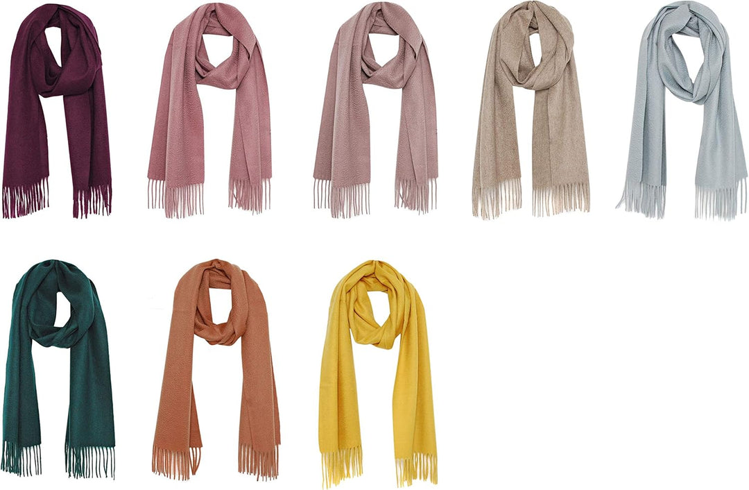 Bovari Kaschmir Schal Damen – 100% Kaschmir/Cashmere – Premium Qualität – 180 x 31 cm - viele Farben