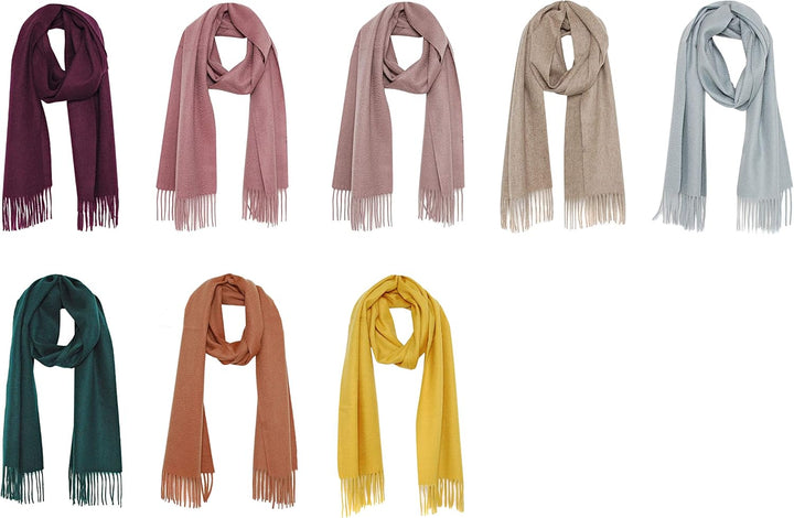 Bovari Kaschmir Schal Damen – 100% Kaschmir/Cashmere – Premium Qualität – 180 x 31 cm - viele Farben
