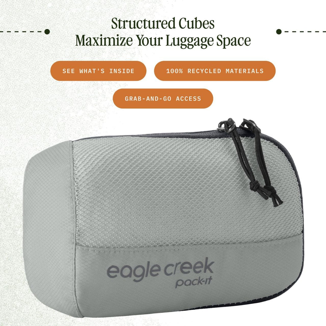 Eagle Creek Pack-It Reveal Packwürfel XS I Socken und Kleinteile I Grau Grau XS, Grau XS