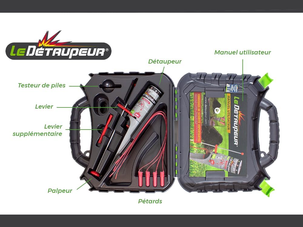 SBM DETAUPEUR VALISETTE + 4 RECHARGES DETAUPEUR