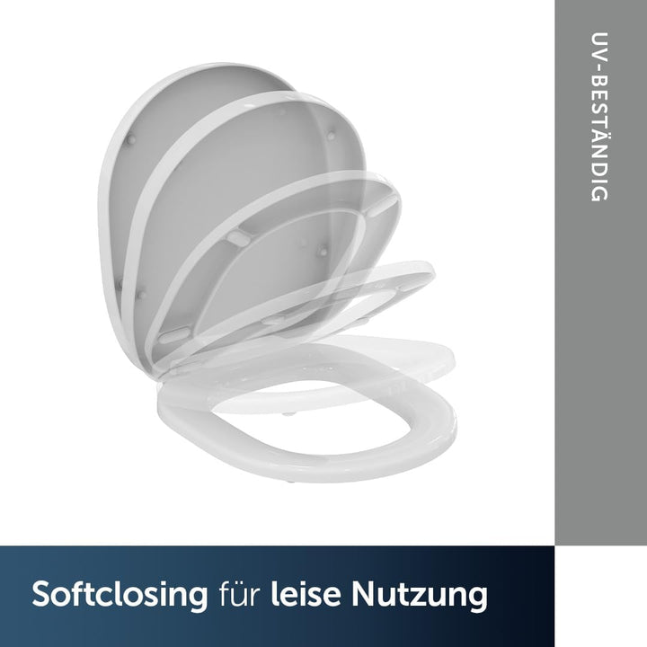 Ideal Standard E712701 Connect WC-Sitz mit Softclosing Wrapover mit Softclosing, Wrapover mit Softcl
