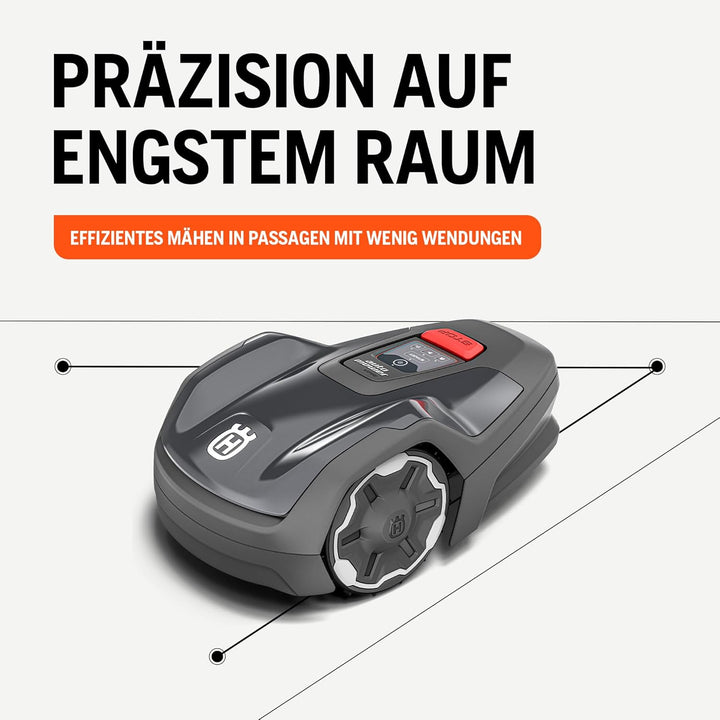 Husqvarna Mähroboter Automower Aspire R4 für 400 m² Fläche I Akku Rasenmäher Roboter, Steuerung per
