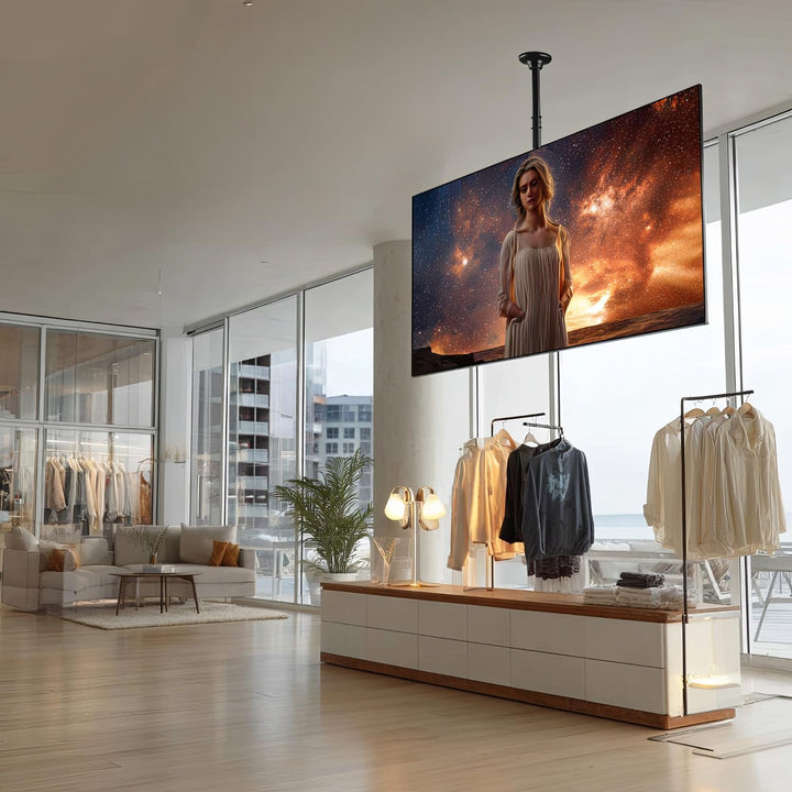 Maclean MC-803 Universal OLED QLED LED LCD Plasma TV Deckenhalterung Halterung 23-100" max 50kg Max