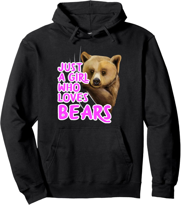 Bär Outfit Damen Mädchen Tierfreund Geschenk Braun Bär Pullover Hoodie