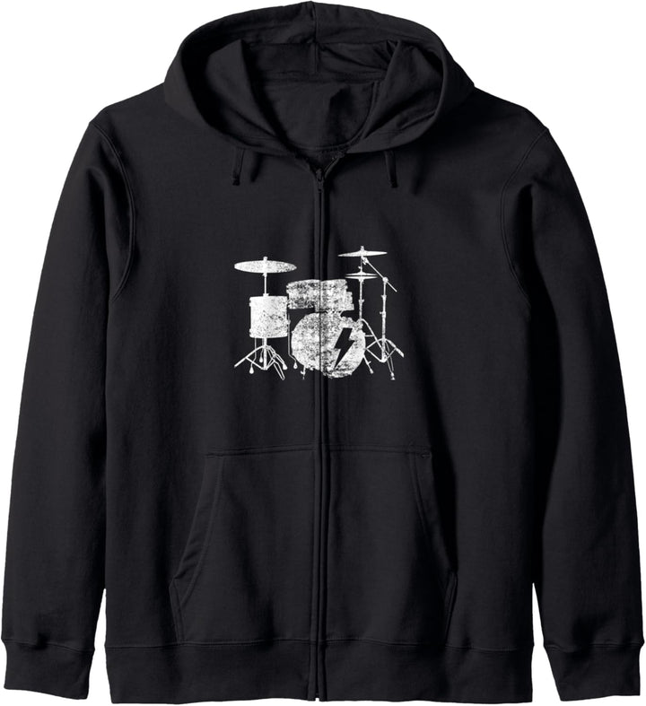Schlagzeug für Schlagzeuger Geschenk Drummer Kapuzenjacke