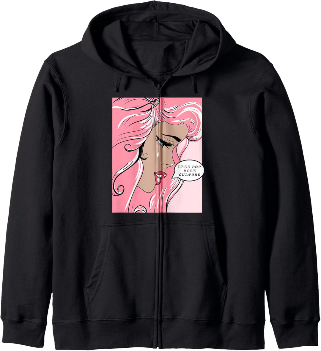 Trendy Less Pop More Culture Poster Kapuzenjacke