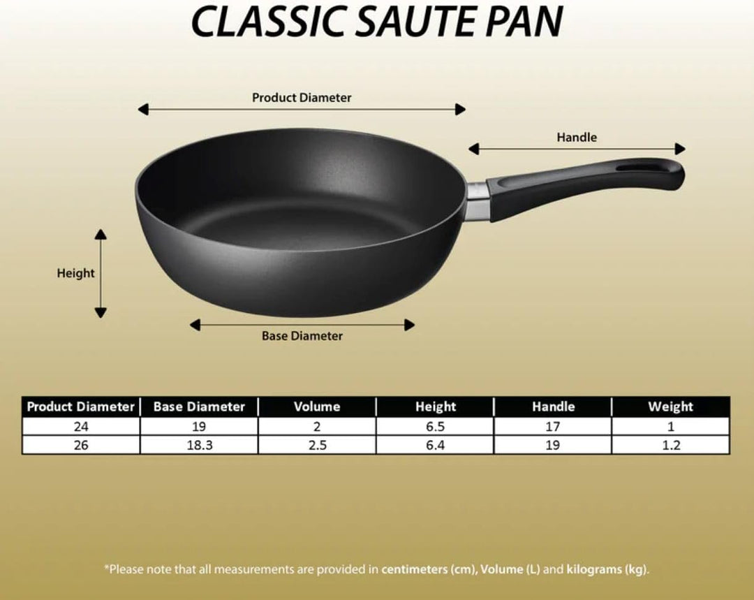 Scanpan 28101200 Schmorpfanne mit Deckel - Classic, 28 cm 28 cm, 28 cm