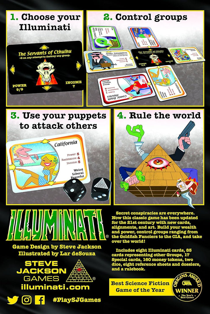 Steve Jackson Games 1387 - Illuminati 2nd Edition (englische Ausgabe)