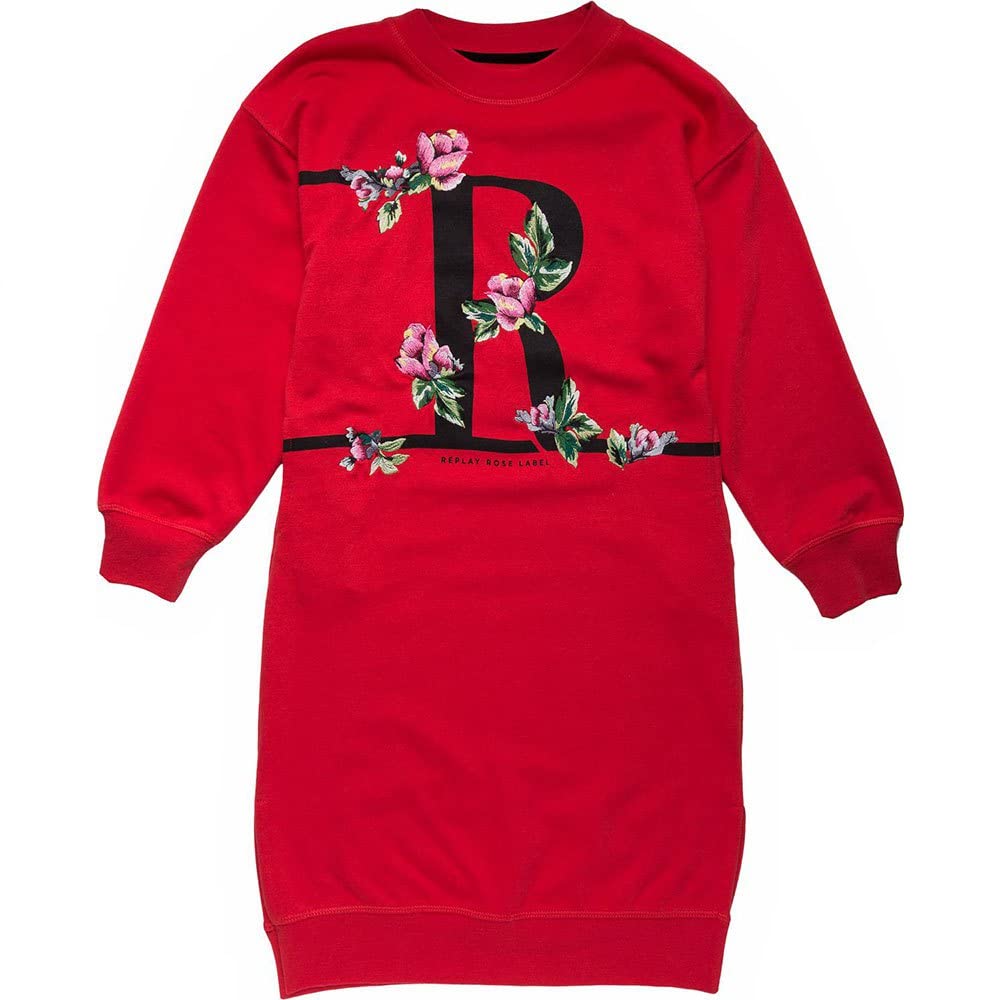 Replay Mädchen Kleid 8 Jahre 358 Red, 8 Jahre 358 Red