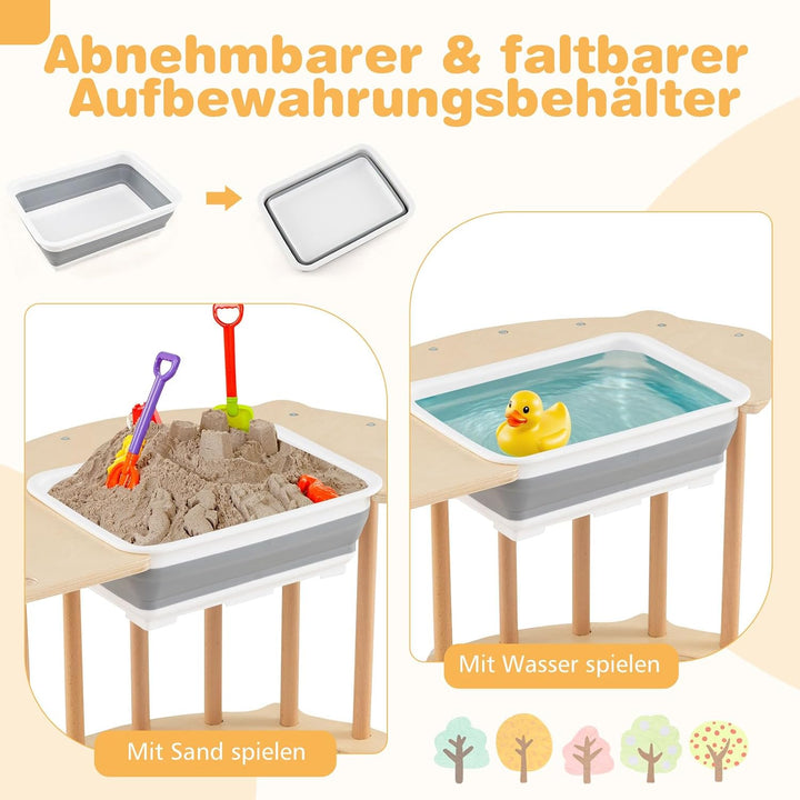 DREAMADE Montessori Kletterbogen, Bogenwippe mit abnehmbarem &amp; faltbarem Aufbewahrungsbehälter, Klet