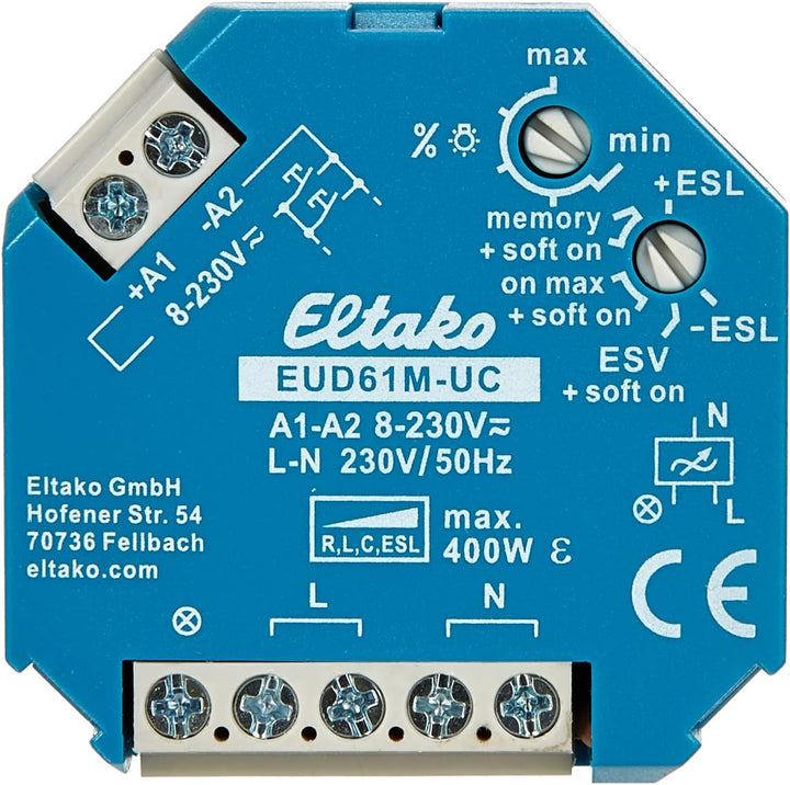 Eltako 2000536 Dimmschalter, EUD61M-UC Single, Single