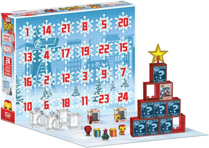Funko Bitty Pop! Countdown Calendar: Marvel Comics- Adventskalender - 24 Tage der Überraschung - Vin