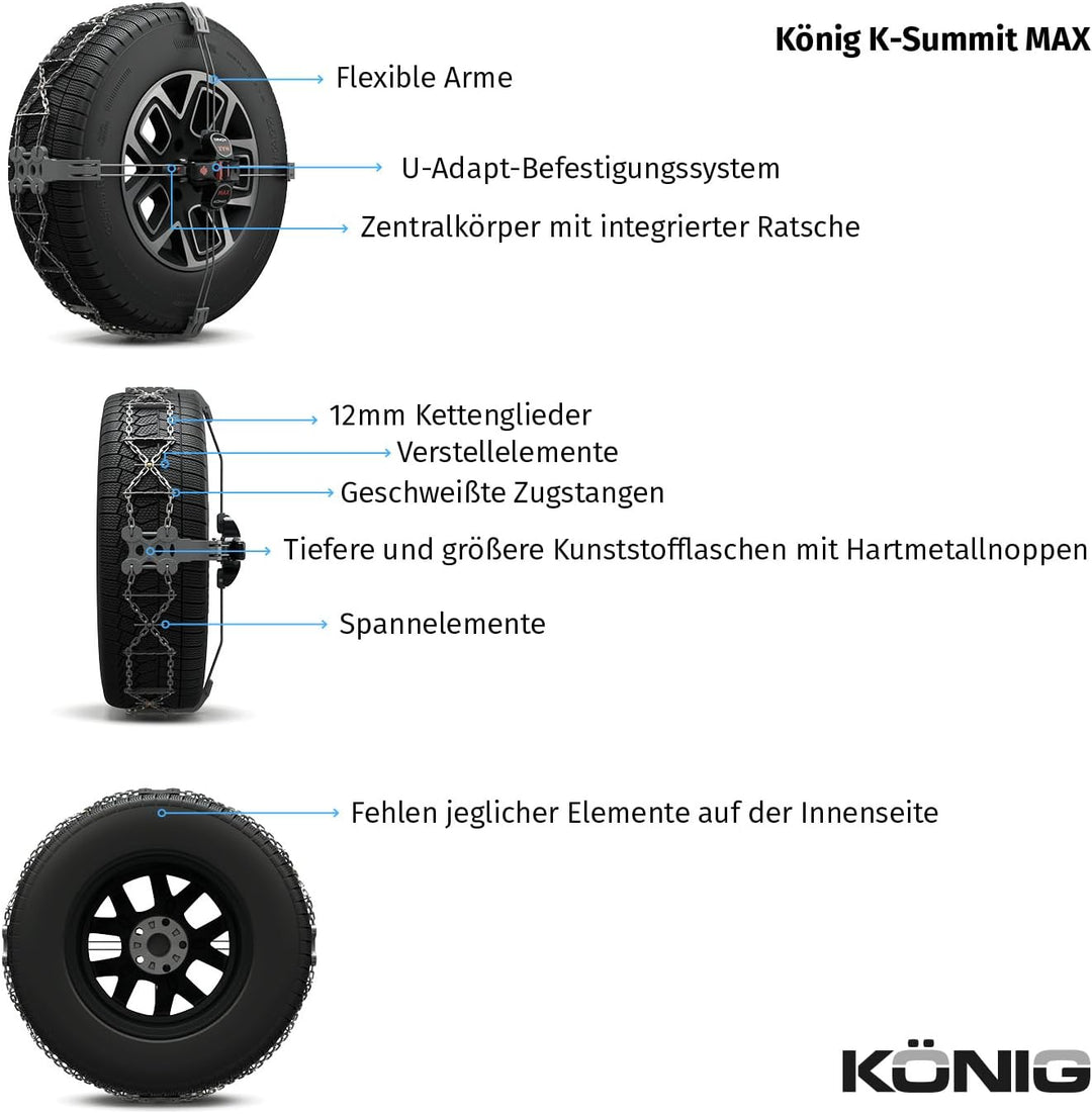KÖNIG K-Summit MAX K34 Schneeketten