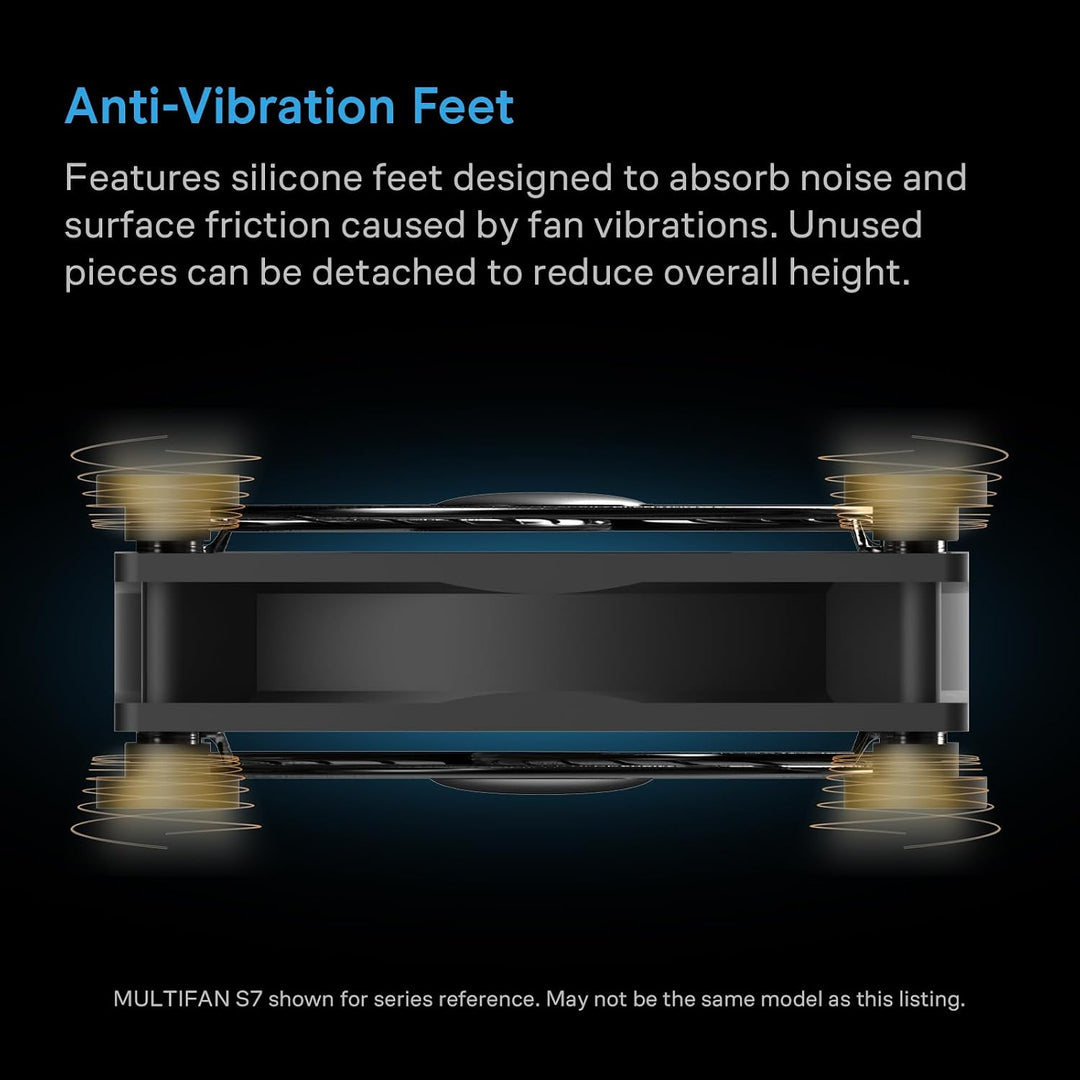 AC Infinity MULTIFAN S1, Leiser 80mm USB Lüfter für Receiver DVR PlayStation Xbox Computer Schrank K
