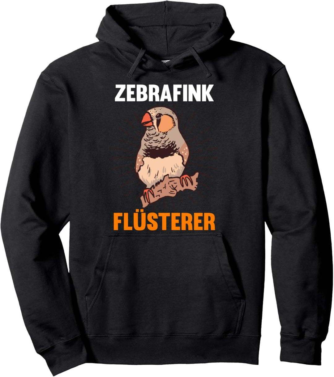 Vogel Zebrafink Flüsterer Pullover Hoodie