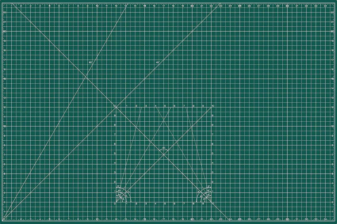 La Canilla Schneidematte A1 Selbstheilend (60x90 cm - 36x24") Cutting Mat Schneideunterlage für Bast