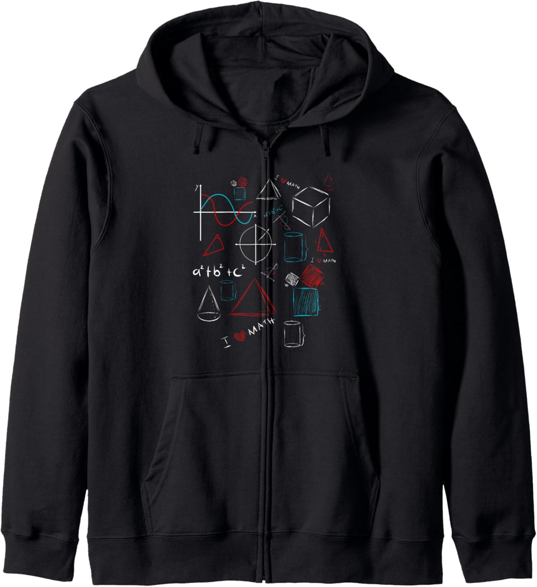 I Love Math - Mathematiker &amp; Mathelehrer Formelsammlung Kapuzenjacke