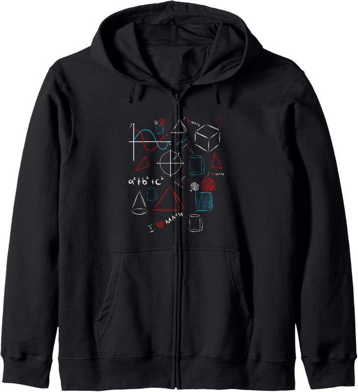 I Love Math - Mathematiker &amp; Mathelehrer Formelsammlung Kapuzenjacke