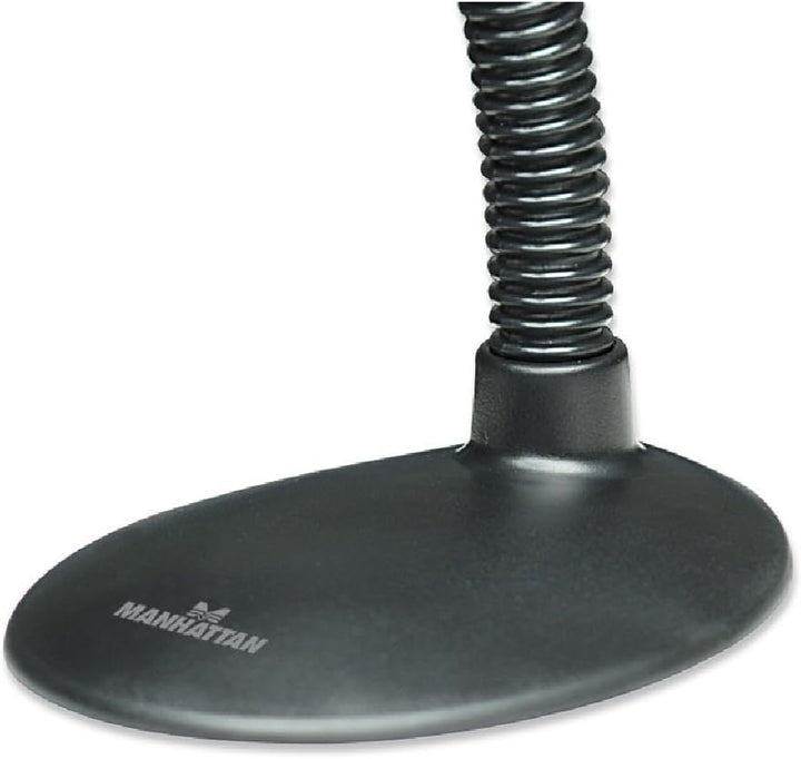Manhattan Halterung für Barcodescanner (Schwanenhals mit Basis) schwarz 460842 Barcodescanner Halter