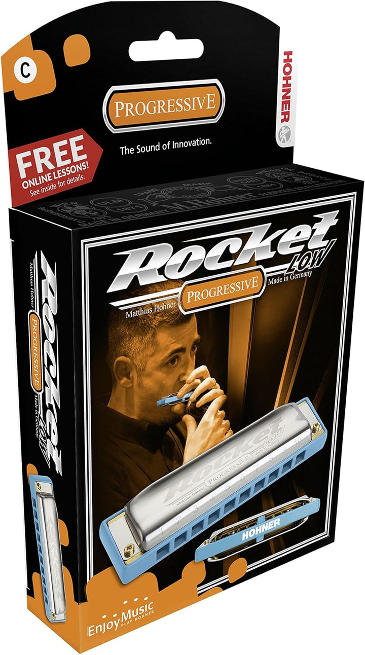 HOHNER Mundharmonika, Rocket-Low, C blau C, blau C
