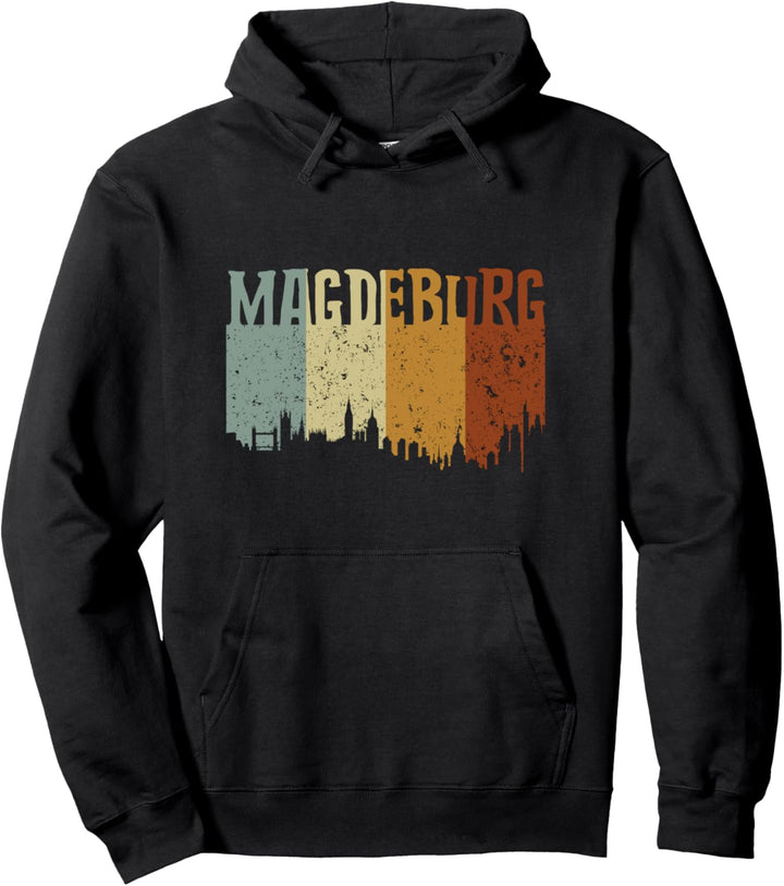 Magdeburg Magdeburger Vintage Stadt Pullover Hoodie