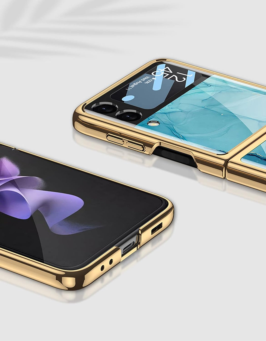 Coque Galaxy Z Flip 3 5G, Schutzhülle, glänzend, aus Hartglas, 9H, faltbar, für Samsung Galaxy Z Fli