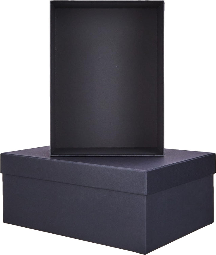 Rössler 13491453700 - S.O.H.O. Boxline 2er Kartonage, rechteckig, Schwarz, Schwarz