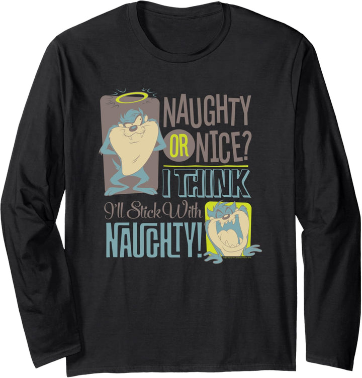Looney Tunes Taz Naughty! Langarmshirt