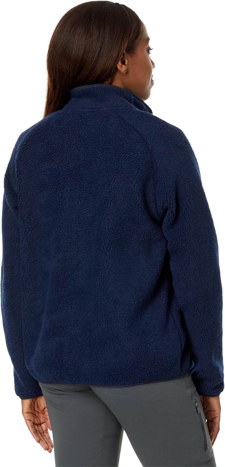 FJALLRAVEN Damen Vardag Pile Fleece W Fleece XL Marineblau, XL Marineblau