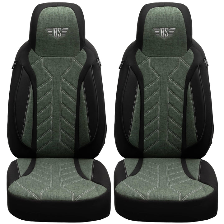 BREMER SITZBEZÜGE Mass Sitzbezüge Schonbezüge für Skoda Octavia 3 Typ 5E PLKT213 PLKT213 - Schwarz/O