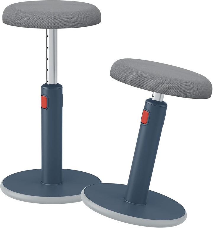 Leitz Active Sitz-Steh-Hocker, Ergonomischer höhenverstellbarer Wipphocker für 46 cm bis 79 cm Höhe,