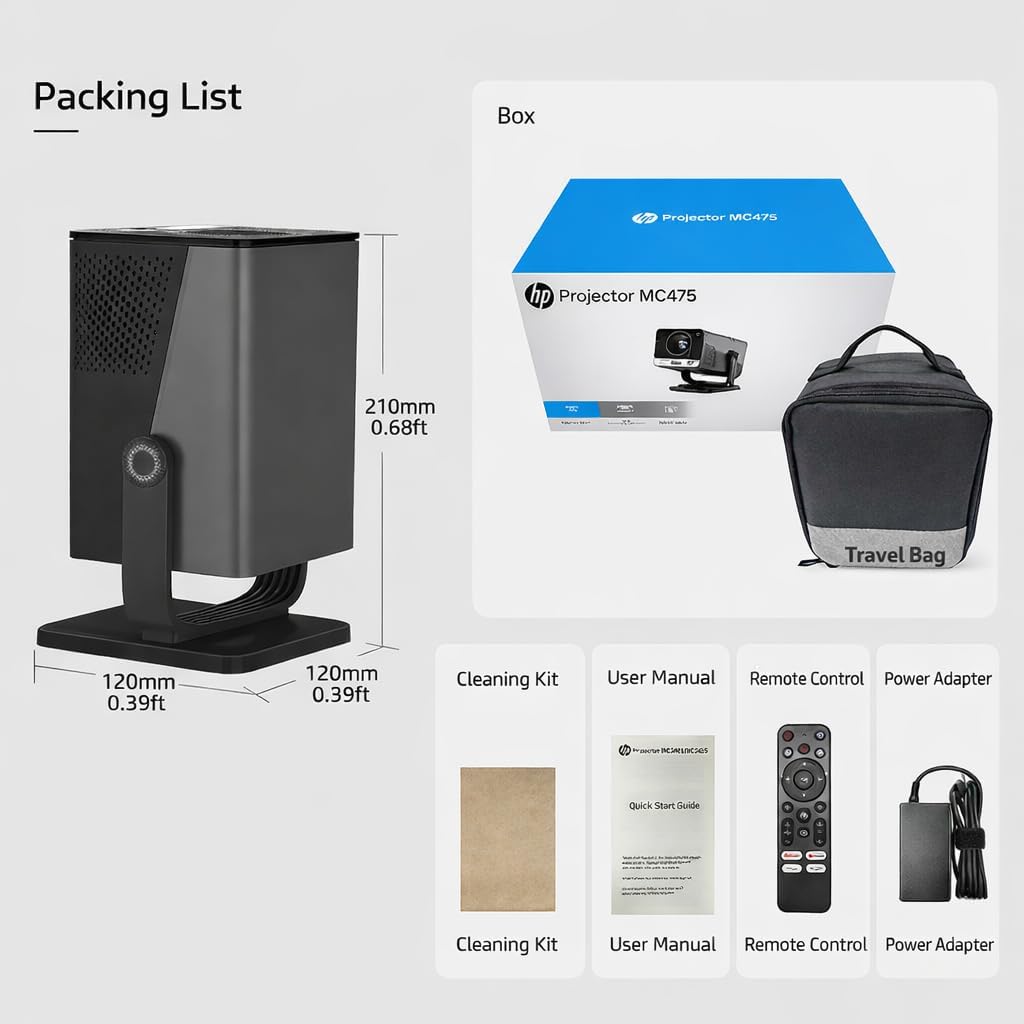 HP Projektor MC475 200 ISO-Lumen FullHD