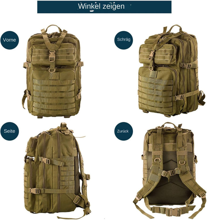50L Strapazierfähiger Nylon Wasserdichter Angeln Jagdrucksack Outdoor Militär Rucksäcke Taktische Sp