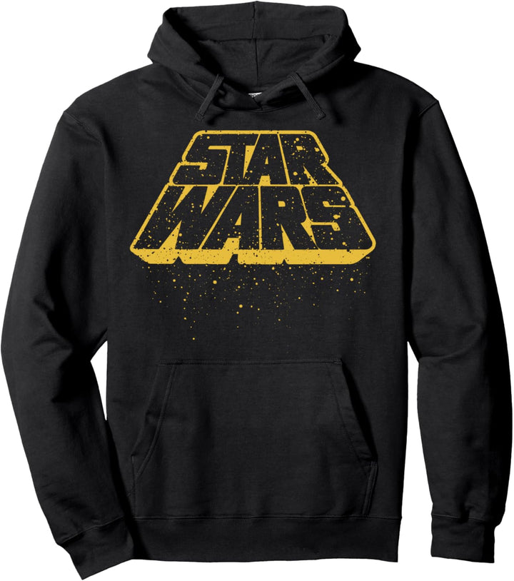 Star Wars Splatter Paint Outlined Bold Logo Pullover Hoodie