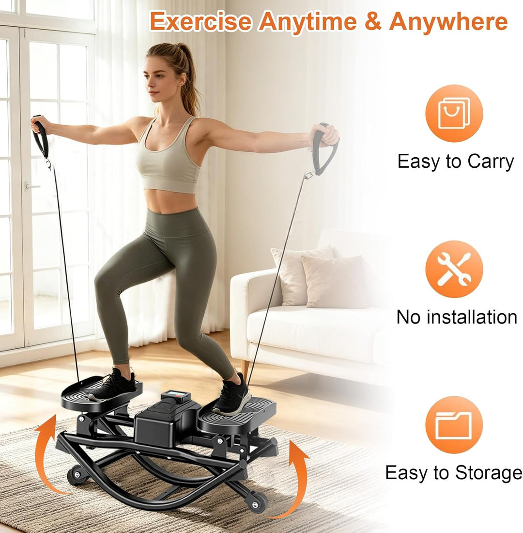 Stepper für Zuhause, Seitlicher Schaukel Fitness Stepper, Rock Stepper