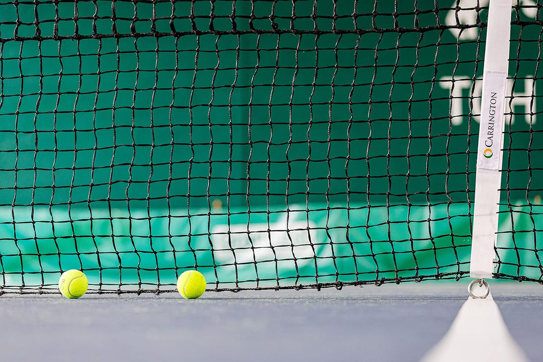 Carrington Tennisnetz Profi 12,7 x 1,05m - Knotenloses Netz PE 3,5 mm - mit UV-Schutz - Wetterfest -