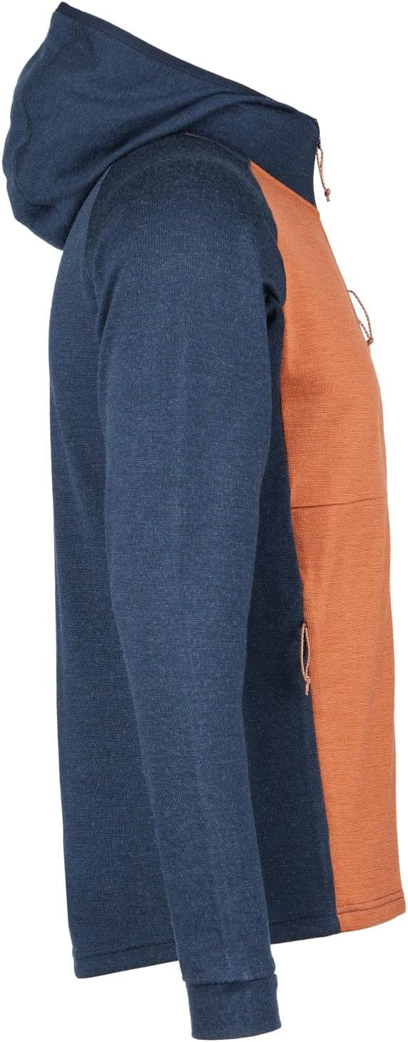 Stoic Herren Merino260 StadjanSt. Hoody Merinohoodie Full-Zip Kapuzenpullover S Black / Dark Pine Gr