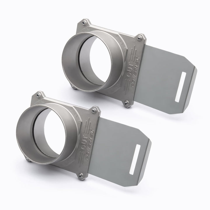 POWERTEC 70326-P2 Blast Gate 10,2 cm, mit Verstopfungs- und Luftleckdichtung für Staubsammlung, 2 St
